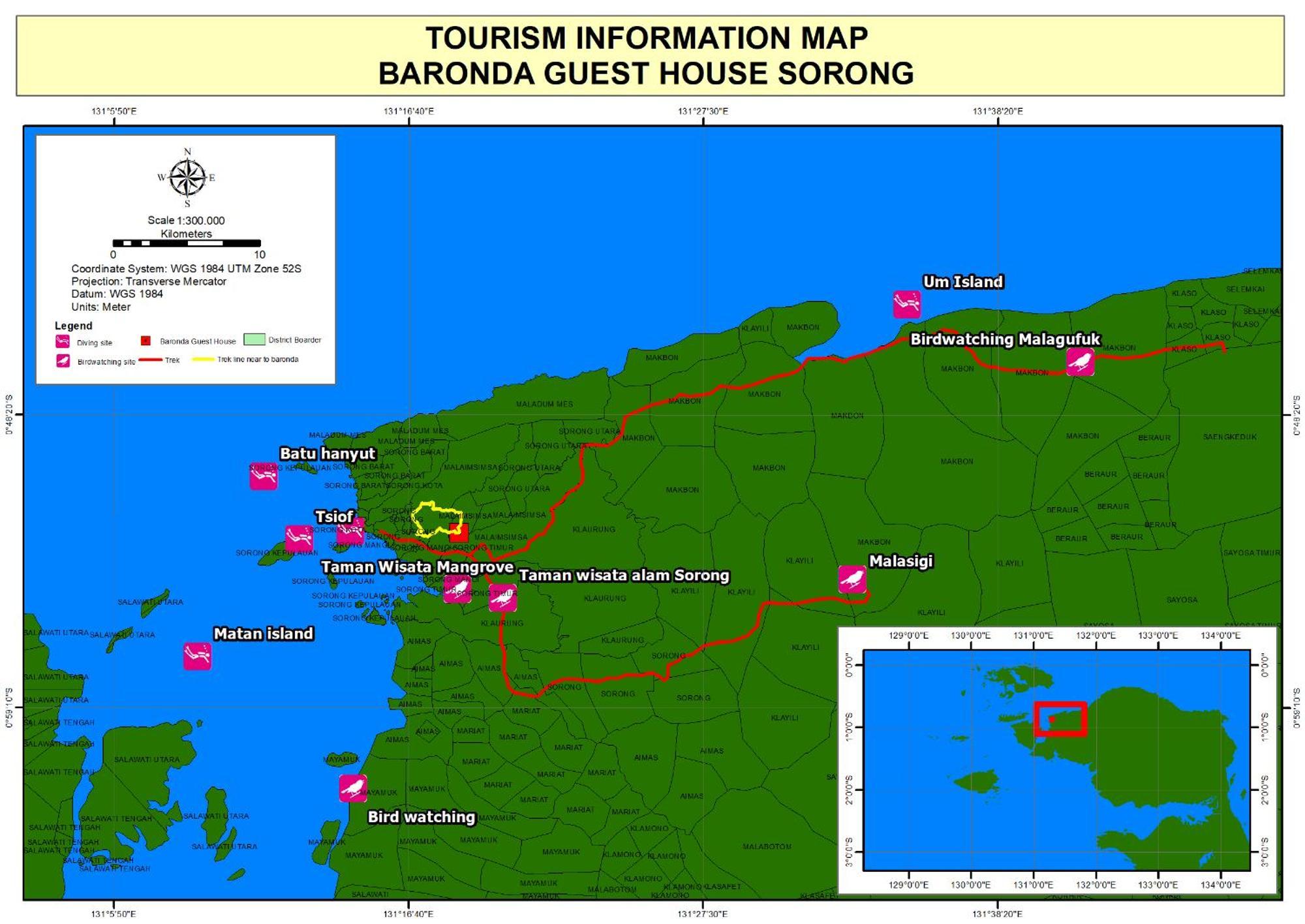 Baronda Guest House Sorong Bagian luar foto